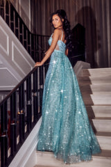 Shimmering Allure: Portia and Scarlett's Enchanting Gown for Unforgettable Occasions