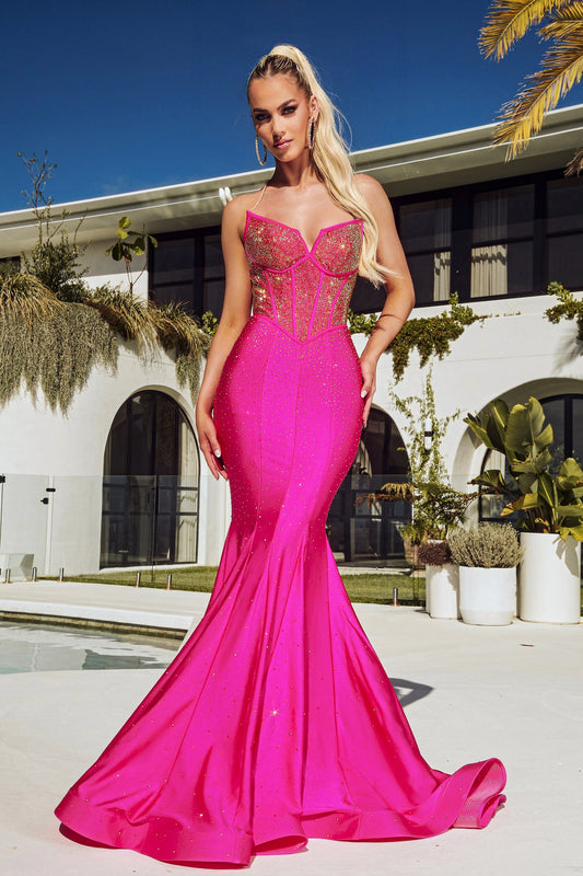 **Portia and Scarlett's Enchanting Beaded Mermaid Gown for Unforgettable Evenings**