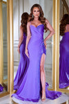 Portia and Scarlett's Captivating Lilac Beaded Evening Gown: Exude Elegance and Allure