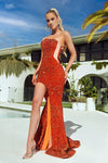 Portia and Scarlett's Shimmering Sequined Mermaid Gown for Formal Occasions