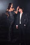 Enchanting Lace and Shimmer: Portia and Scarlett's Captivating Mermaid Gown