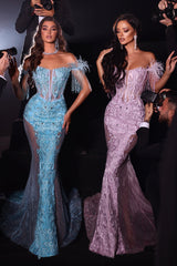 **Portia and Scarlett's Enchanting Lace and Beadwork Mermaid Gown: A Vision of Elegance**