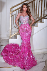 Enchanting Allure: Shimmering Mermaid Gown by Portia and Scarlett