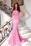 **Portia and Scarlett's Shimmering Sequined Diva Gown for Unforgettable Occasions**