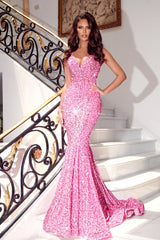 **Portia and Scarlett's Shimmering Sequined Diva Gown for Unforgettable Occasions**