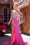 Portia and Scarlett's Enchanting Long Gown: A Vision of Allure and Elegance