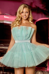 **Portia and Scarlett's Captivating Strapless Pleated Dress for Unforgettable Occasions**