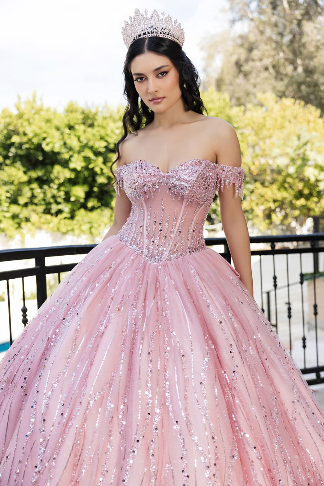 Quince Dress Sweetheart Sleeveless Sequin Ball Dance By Layla K Lk264 - ROSEGOLD / 4 - Dress