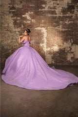 Quinceanera Dress Prom Ball Gown Cold-Shoulder Sweetheart by LK250 - Dress