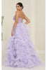 Red Carpet Dress Strapless A-Line High Slit Gown By Royal Queen RQ8129 - Dress