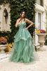 Red Carpet Dress Sweetheart A-Line Sparkle Gown By Royal Queen RQ8158 - SAGE / 2 - Dress