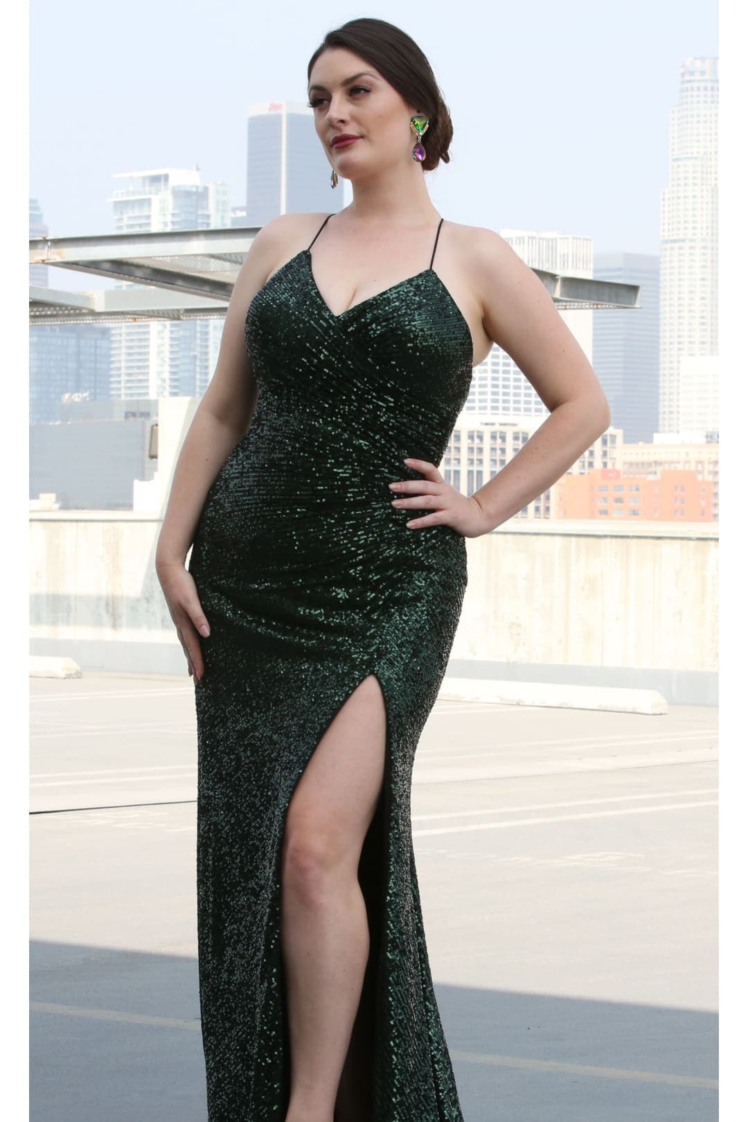 Sequined Prom Long Dress And Plus Size
