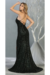 Sequined Prom Long Dress And Plus Size