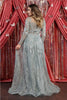 Royal Queen RQ7923 A-line Tulle Embroidered Evening Gown - Dress