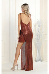 Sequined Holiday Dresses - Dress