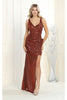 Sequined Holiday Dresses - Dress