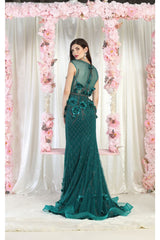 Royal Queen RQ7951 3D Floral Applique Evening Dress - Dress