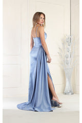Royal Queen RQ7960 Satin Simple Bridesmaids Dress - Dress