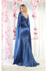 Royal Queen RQ7961 Mermaid Cape Sleeve Evening Gown