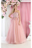 Royal Queen RQ7968 3D Floral Applique Pageant Gown - Dress