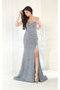 Royal Queen RQ7981 Sleeveless Glitter Prom Gown - Dress