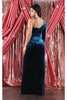 Royal Queen RQ7999 One Long Sleeve Velvet Evening Gown - Dress