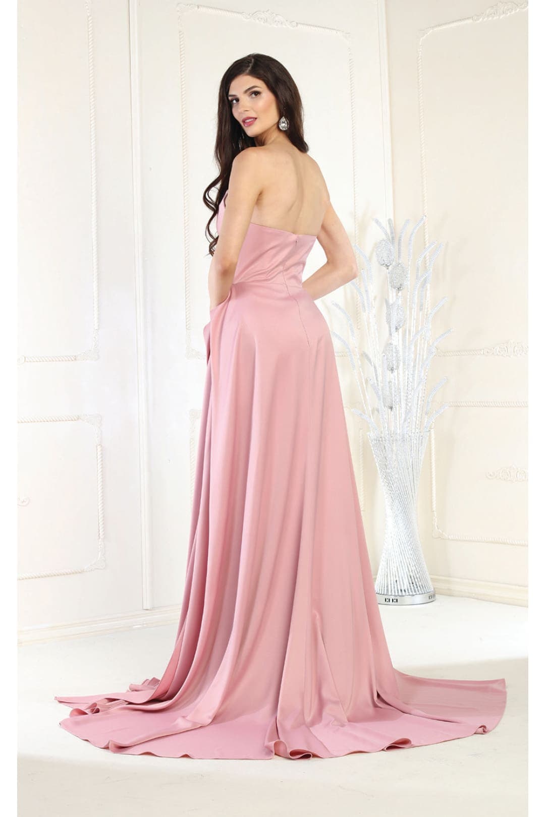 Royal Queen RQ8001 Pleated Bodice Prom Gown - Dress