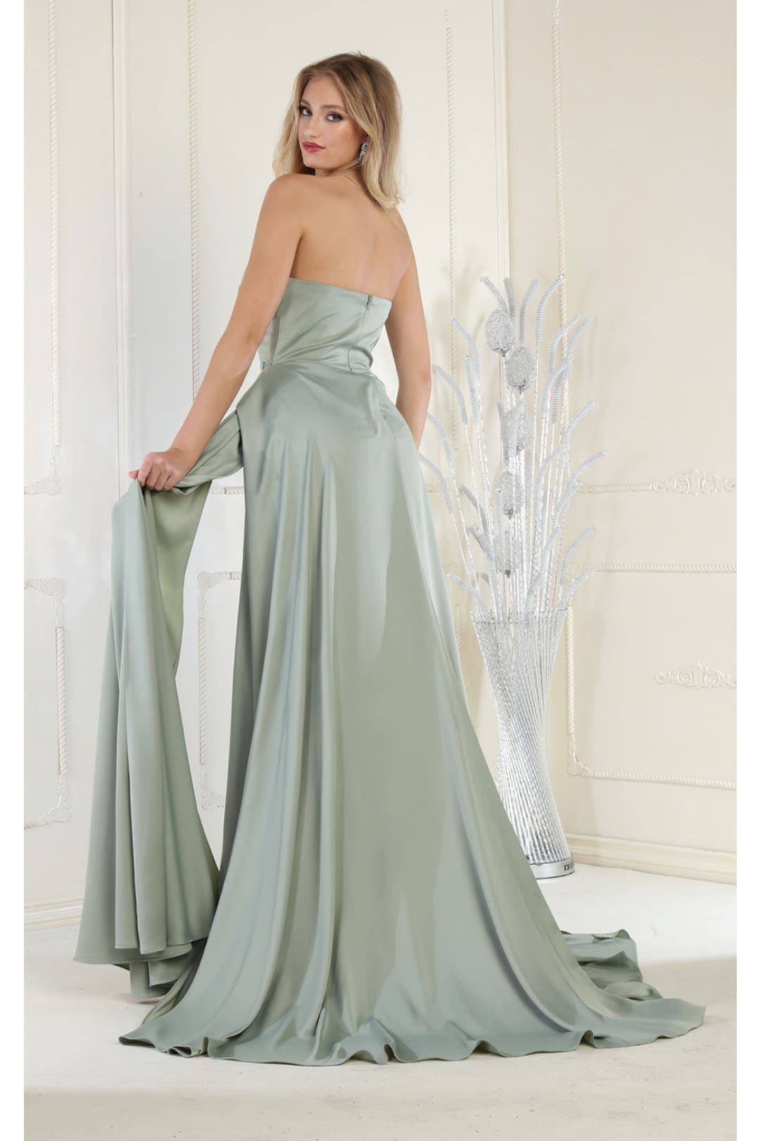 Royal Queen RQ8001 Pleated Bodice Prom Gown - Dress