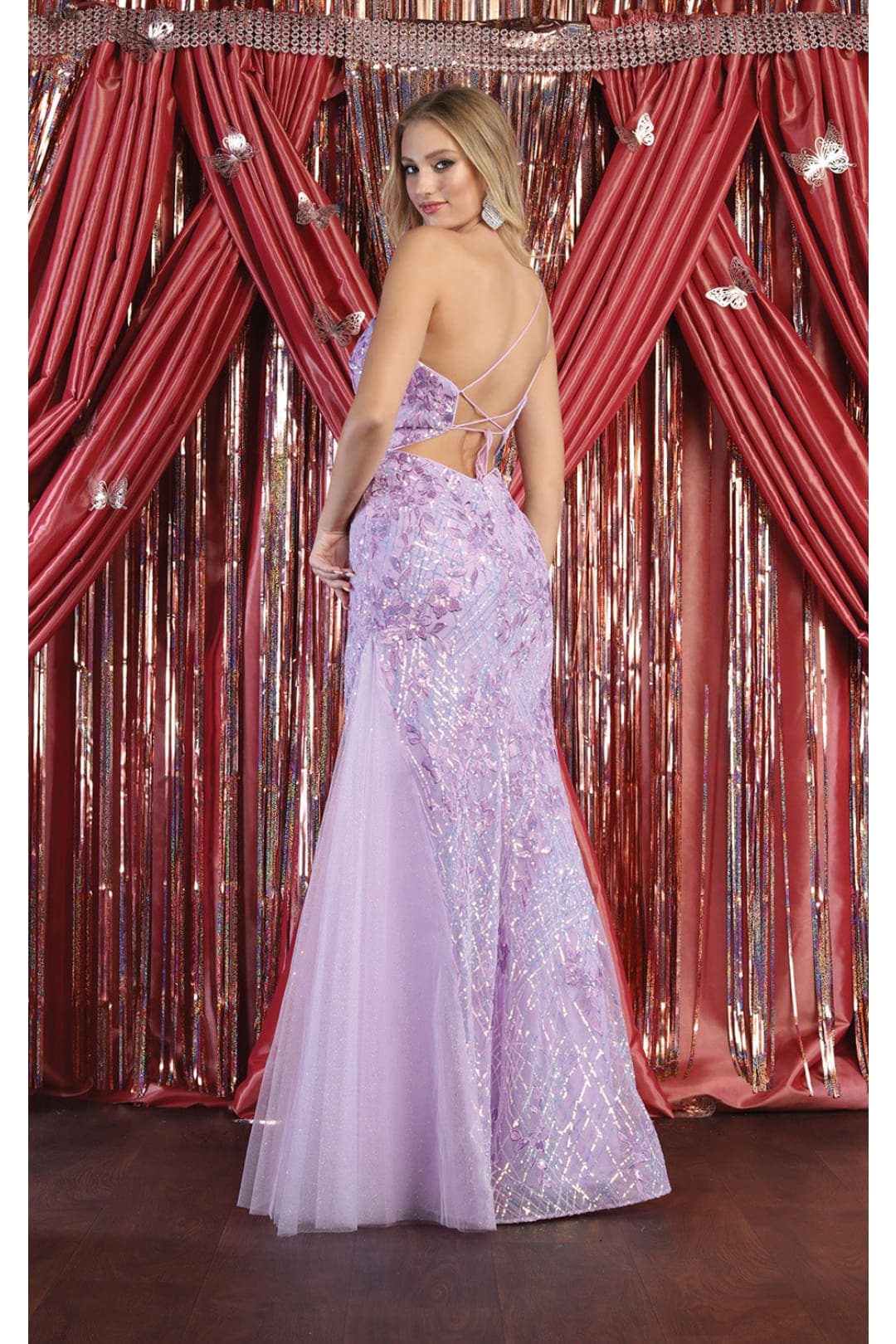 Royal Queen RQ8014 One Shoulder Mermaid Gown - Dress