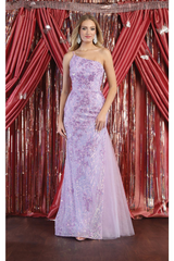 Royal Queen RQ8014 One Shoulder Mermaid Gown - LILAC / 4 - Dress
