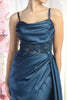 Royal Queen RQ8020 Sleeveless Sheer Side Sash Evening Gown - Dress