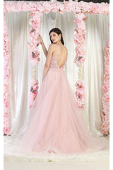Royal Queen RQ8024 Spaghetti Straps Pageant Gown - Dress