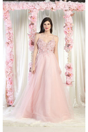 Royal Queen RQ8024 Spaghetti Straps Pageant Gown - Dress