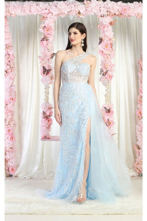 Royal Queen RQ8026 One Shoulder Embellished Gown - Dress