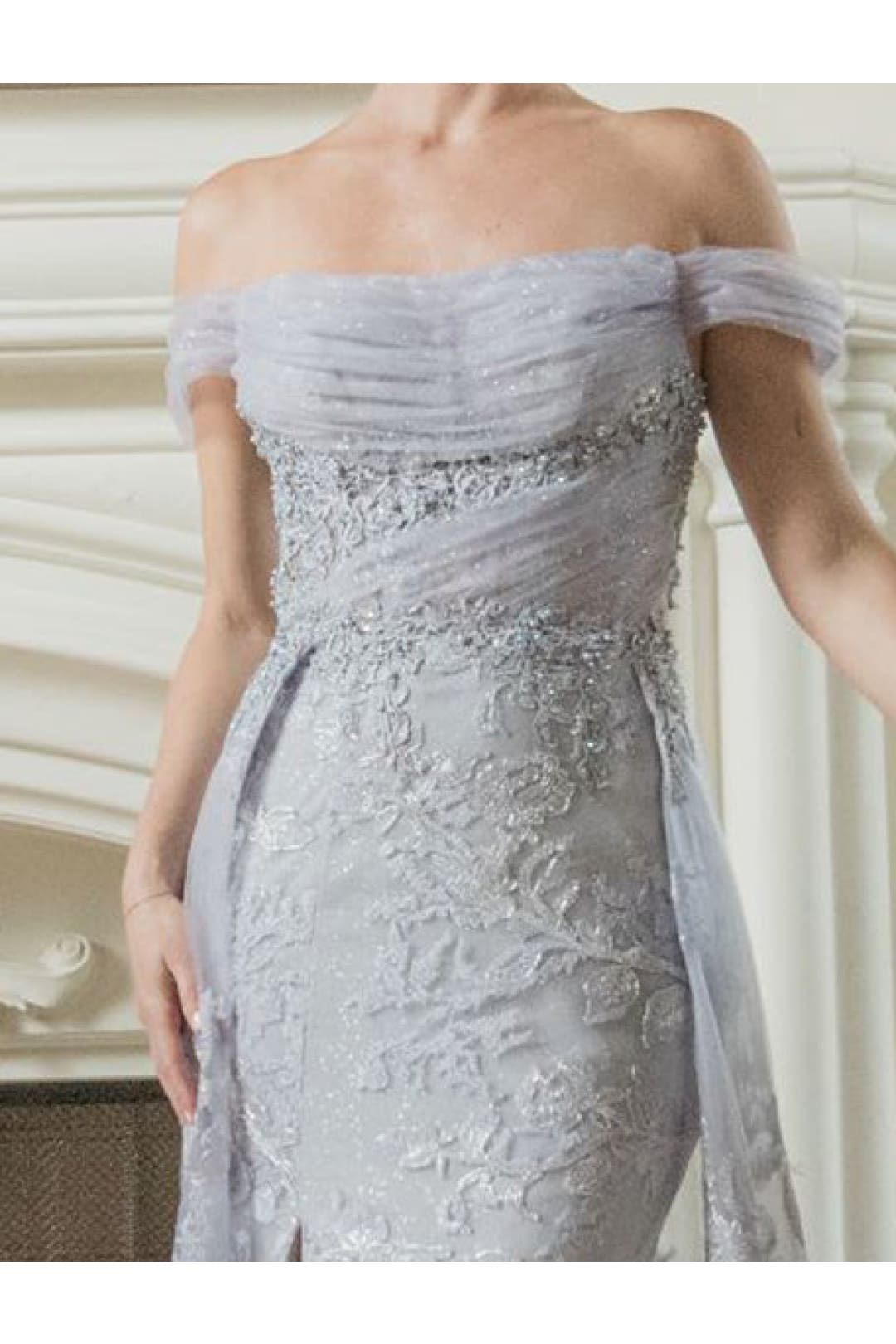 Royal Queen RQ8053 Off Shoulder Lace Applpique Pageant Formal Dress - Dress