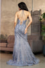 Royal Queen RQ8054 Sleeveless Glitter Mermaid Gala Gown - Dress