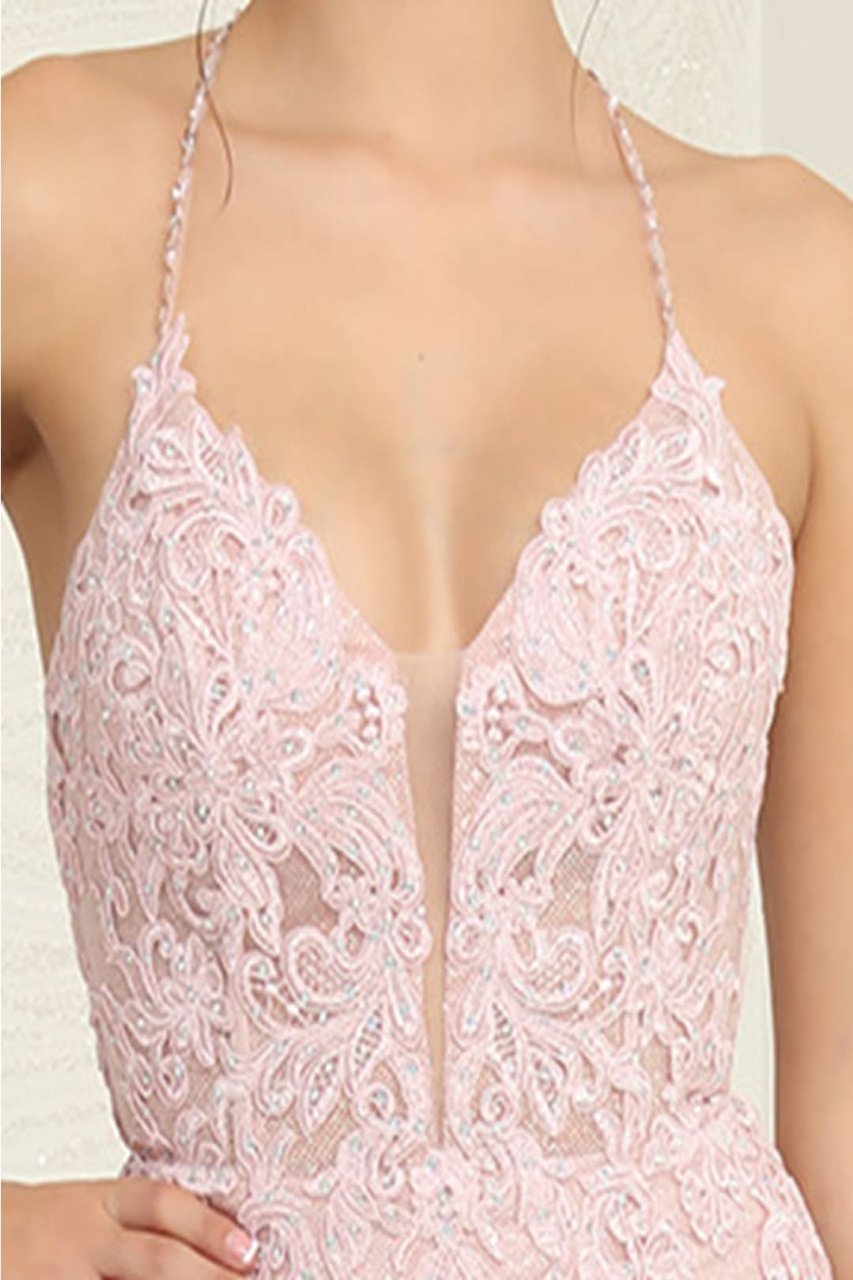 Royal Queen RQ8054 Sleeveless Glitter Mermaid Gala Gown - Dress