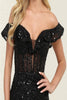 Royal Queen RQ8065 Off-Shoulder Ruffle Corset Bodice Evening Gown - Dress