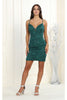 Short Dress for Homecoming - HUNTER GREEN / 4