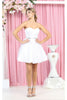 Short Dresses for Hoco - WHITE / 2