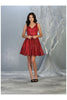 Short Prom Dress Homecoming Glitter A-line V-neck Style MQ1702 - Dress
