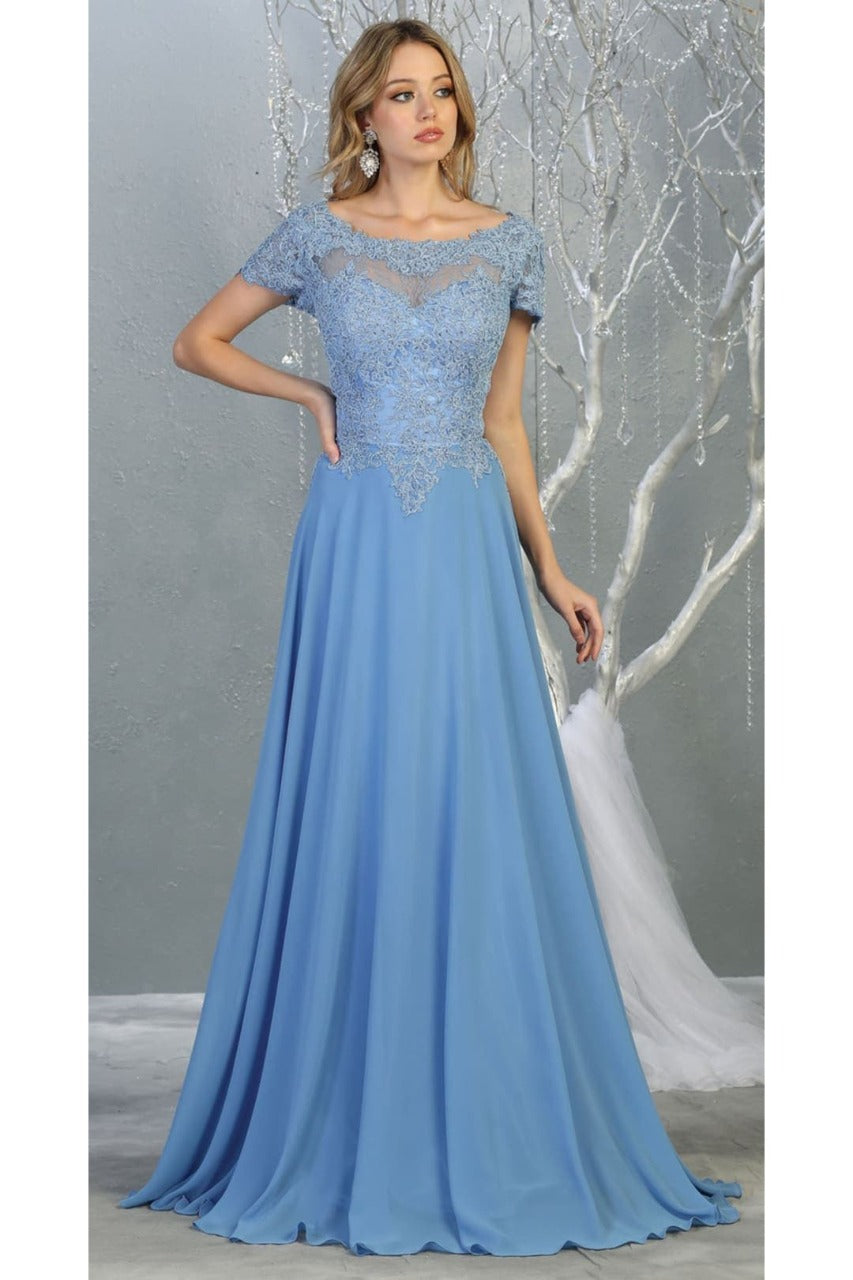 Short Sleeve Mother Of The Bride Dress