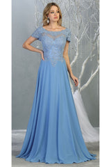 Short Sleeve Mother Of The Bride Dress