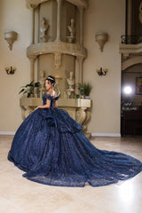 Sweet 16 Dress Off Shoulder Floral Lace Prom Gown By Layla K LK265 - Dress