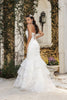 Wedding Dress Plunging V-Neck Sequin Bridal Gown By Royal Queen RQ8148 - Dress