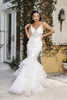 Wedding Dress Plunging V-Neck Sequin Bridal Gown By Royal Queen RQ8148 - Dress